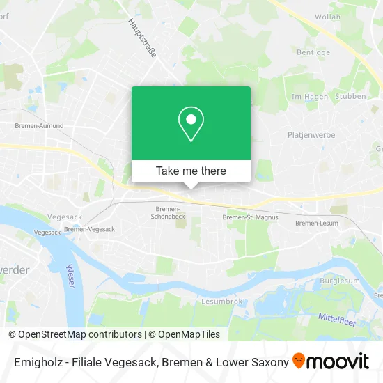 Карта Emigholz - Filiale Vegesack