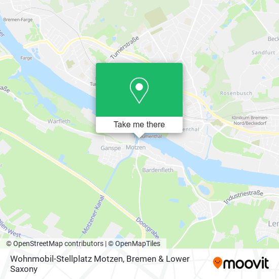 Wohnmobil-Stellplatz Motzen map