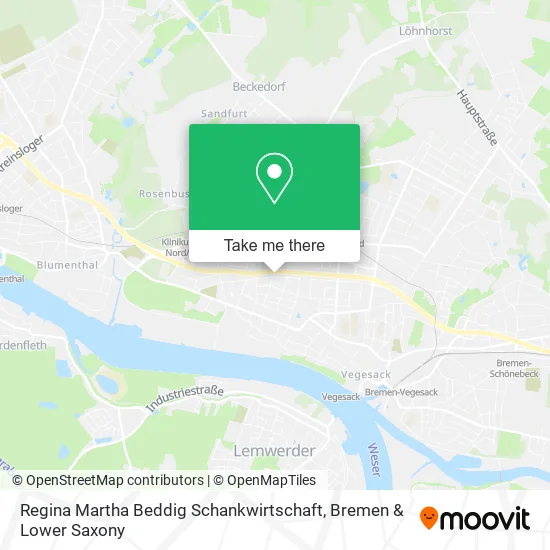 Карта Regina Martha Beddig Schankwirtschaft