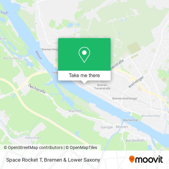 Space Rocket T map