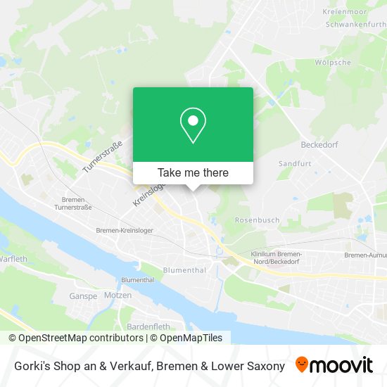 Gorki's Shop an & Verkauf map