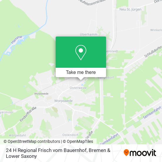 24 H Regional Frisch vom Bauernhof map
