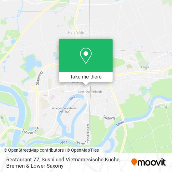 Restaurant 77, Sushi und Vietnamesische Küche map