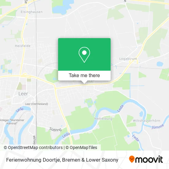 Карта Ferienwohnung Doortje