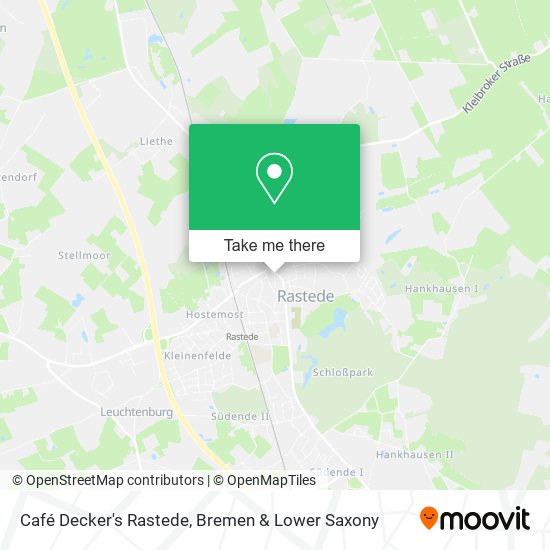 Café Decker's Rastede map