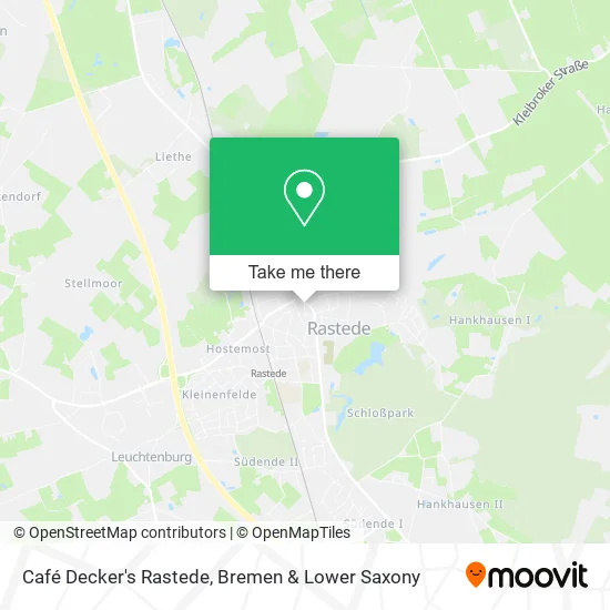 Café Decker's Rastede map