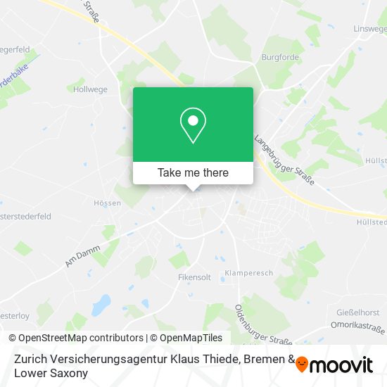 Zurich Versicherungsagentur Klaus Thiede map