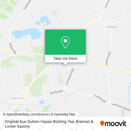 Original Aus Gutem Hause Bünting Tee map