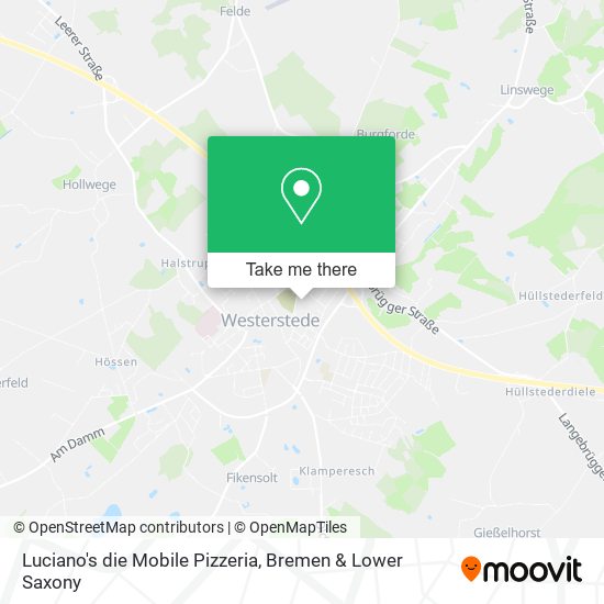 Luciano's die Mobile Pizzeria map