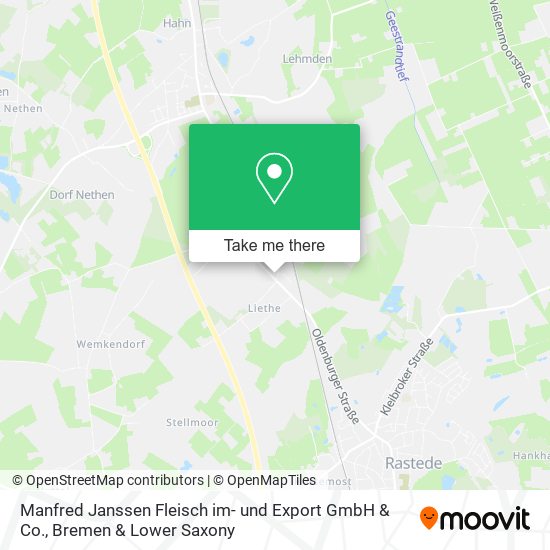 Manfred Janssen Fleisch im- und Export GmbH & Co. map