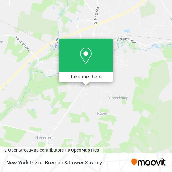 New York Pizza map