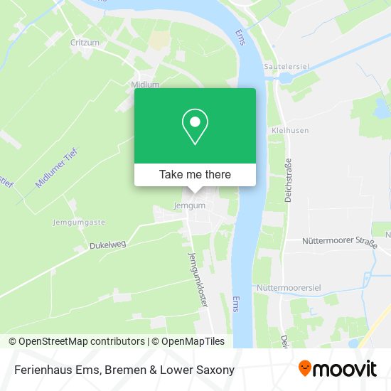 Ferienhaus Ems map