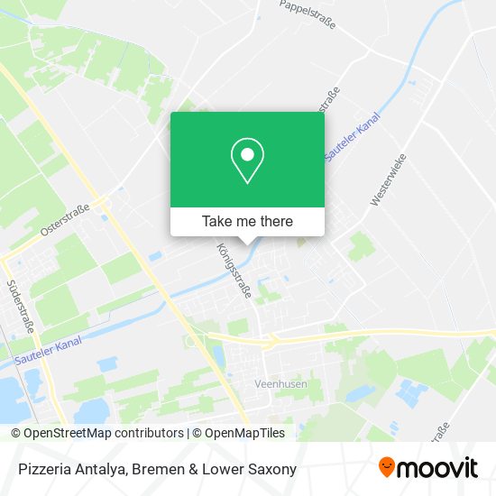 Pizzeria Antalya map