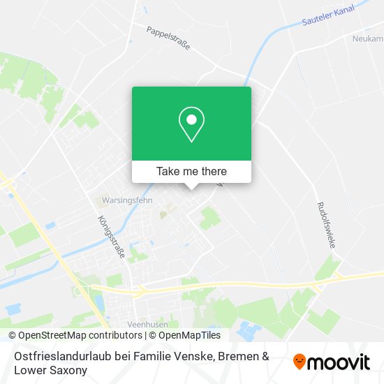 Ostfrieslandurlaub bei Familie Venske map