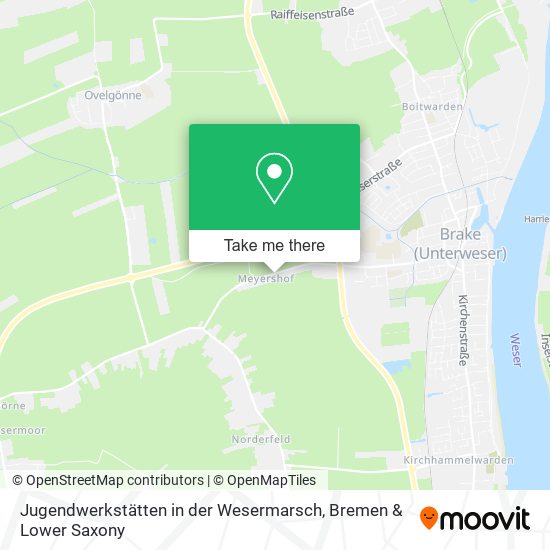 Jugendwerkstätten in der Wesermarsch map