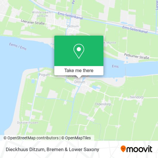 Dieckhuus Ditzum map