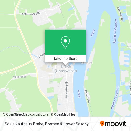 Sozialkaufhaus Brake map