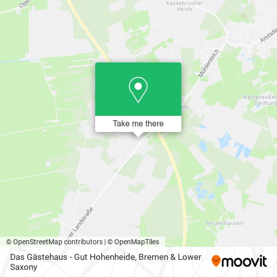 Das Gästehaus - Gut Hohenheide map