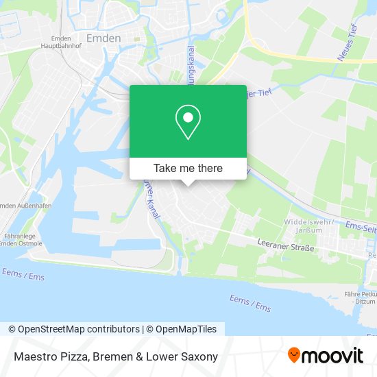 Maestro Pizza map
