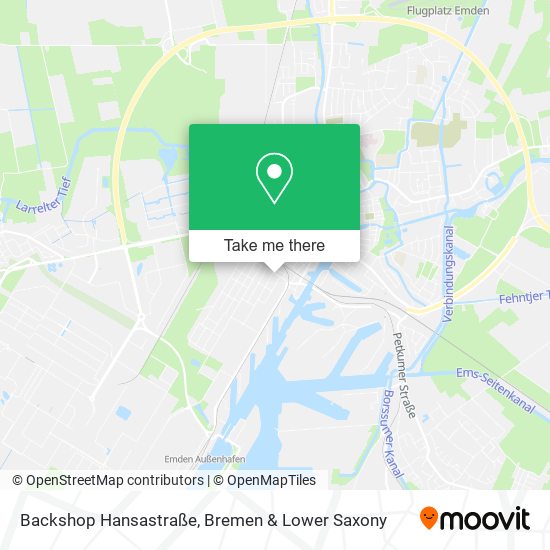 Backshop Hansastraße map