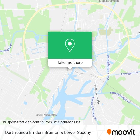 Dartfreunde Emden map