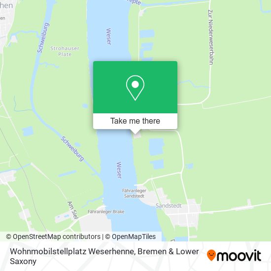 Wohnmobilstellplatz Weserhenne map
