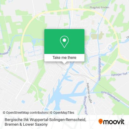 Bergische Ihk Wuppertal-Solingen-Remscheid map