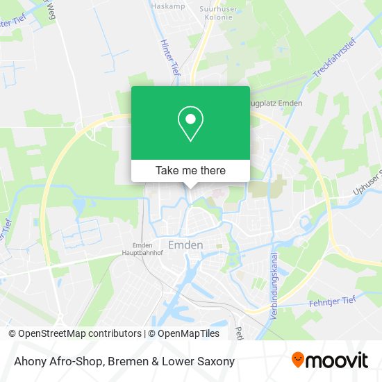 Ahony Afro-Shop map