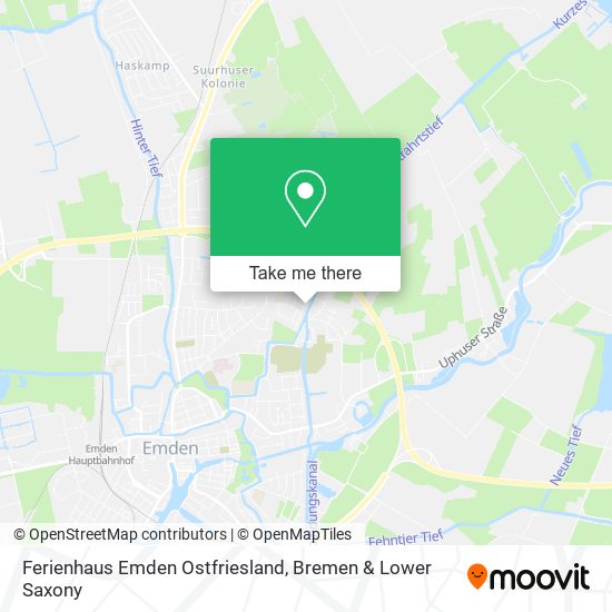Ferienhaus Emden Ostfriesland map