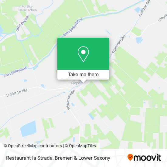Restaurant la Strada map