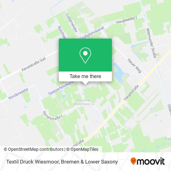 Textil Druck Wiesmoor map