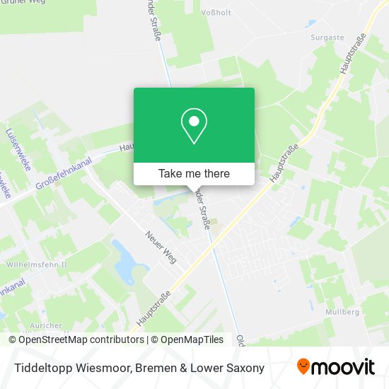 Tiddeltopp Wiesmoor map