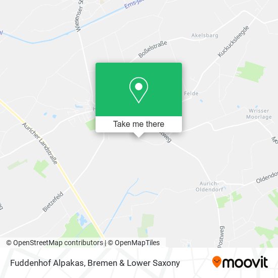 Fuddenhof Alpakas map