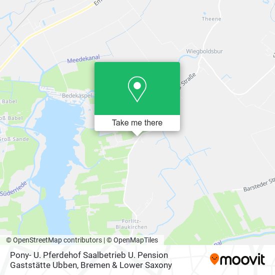 Pony- U. Pferdehof Saalbetrieb U. Pension Gaststätte Ubben map