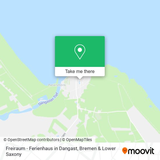 Freiraum - Ferienhaus in Dangast map