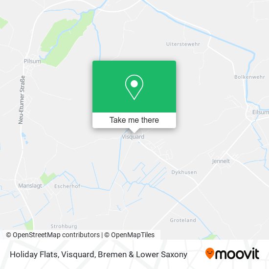 Holiday Flats, Visquard map