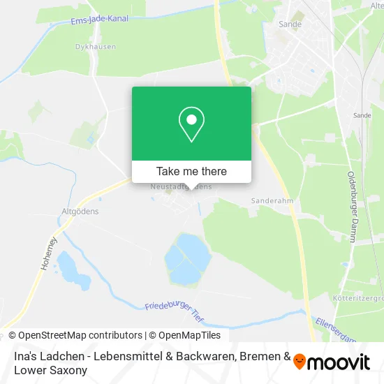 Ina's Ladchen - Lebensmittel & Backwaren map