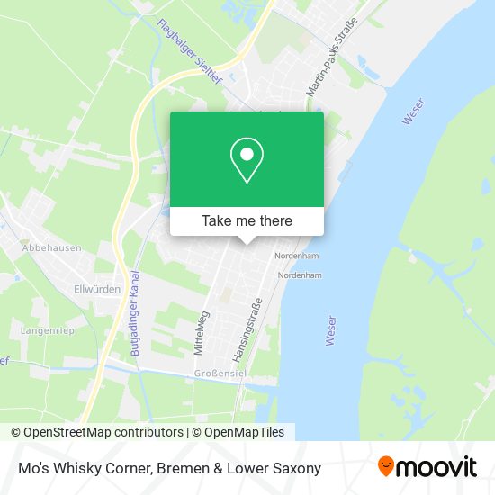 Mo's Whisky Corner map