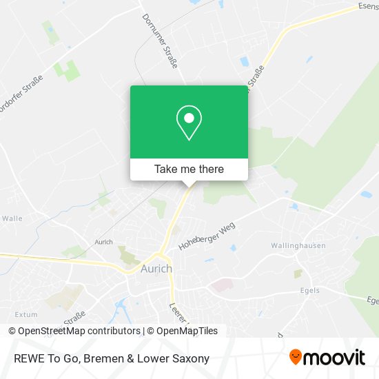REWE To Go map