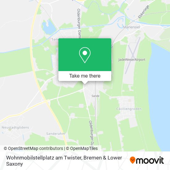 Wohnmobilstellplatz am Twister map