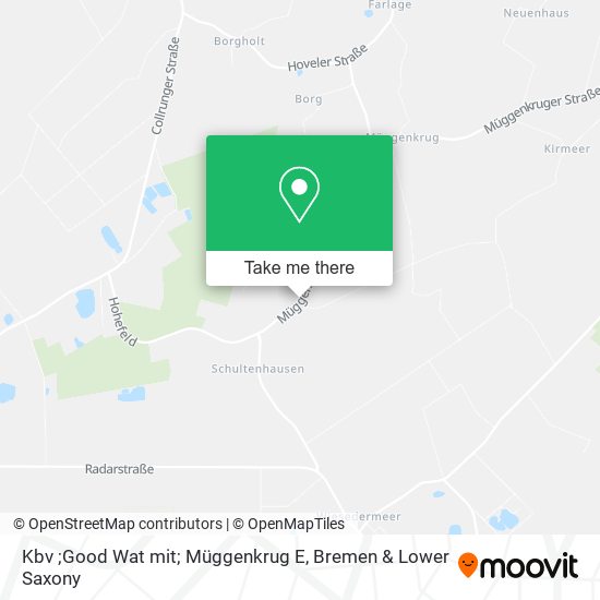 Kbv ;Good Wat mit; Müggenkrug E map
