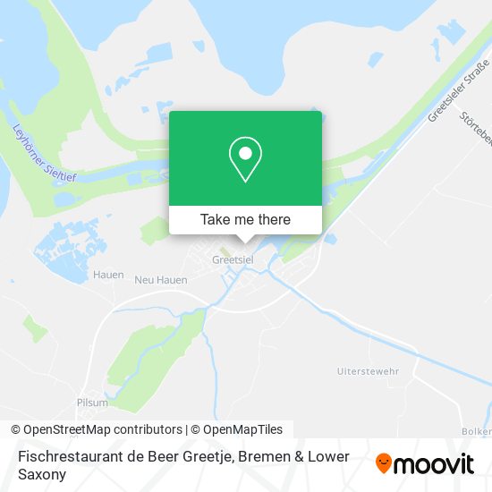 Fischrestaurant de Beer Greetje map