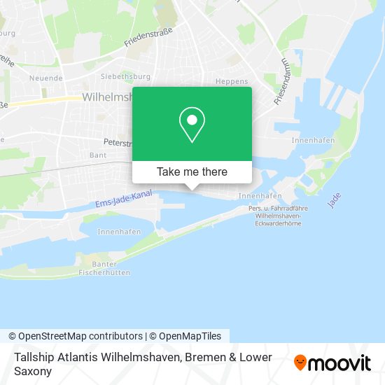 Tallship Atlantis Wilhelmshaven map
