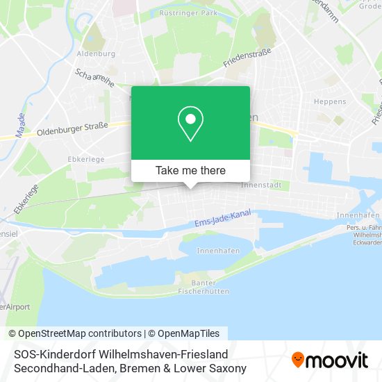 SOS-Kinderdorf Wilhelmshaven-Friesland Secondhand-Laden map