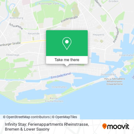 Infinity Stay: Ferienappartments Rheinstrasse map