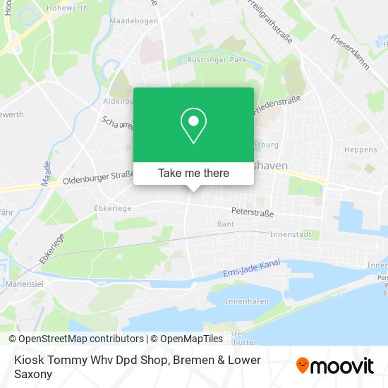 Kiosk Tommy Whv Dpd Shop map
