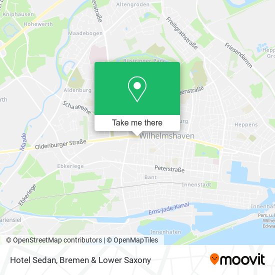 Hotel Sedan map