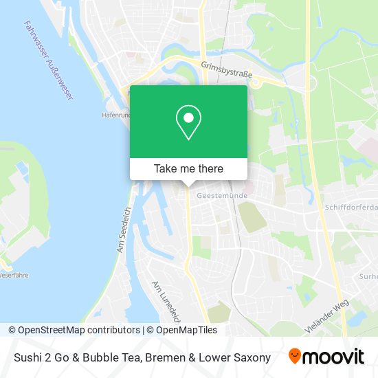 Sushi 2 Go & Bubble Tea map