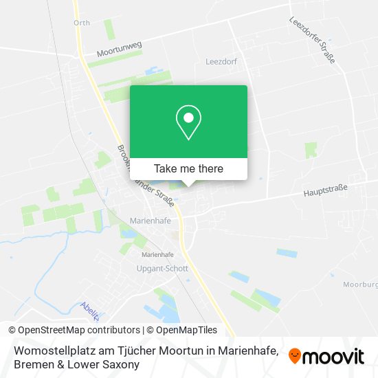 Womostellplatz am Tjücher Moortun in Marienhafe map