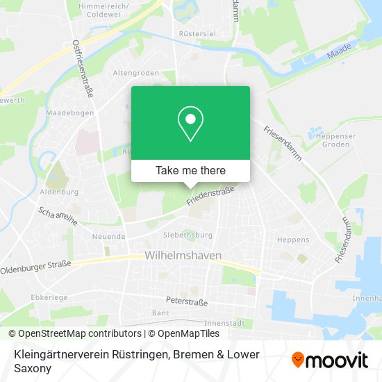 Kleingärtnerverein Rüstringen map